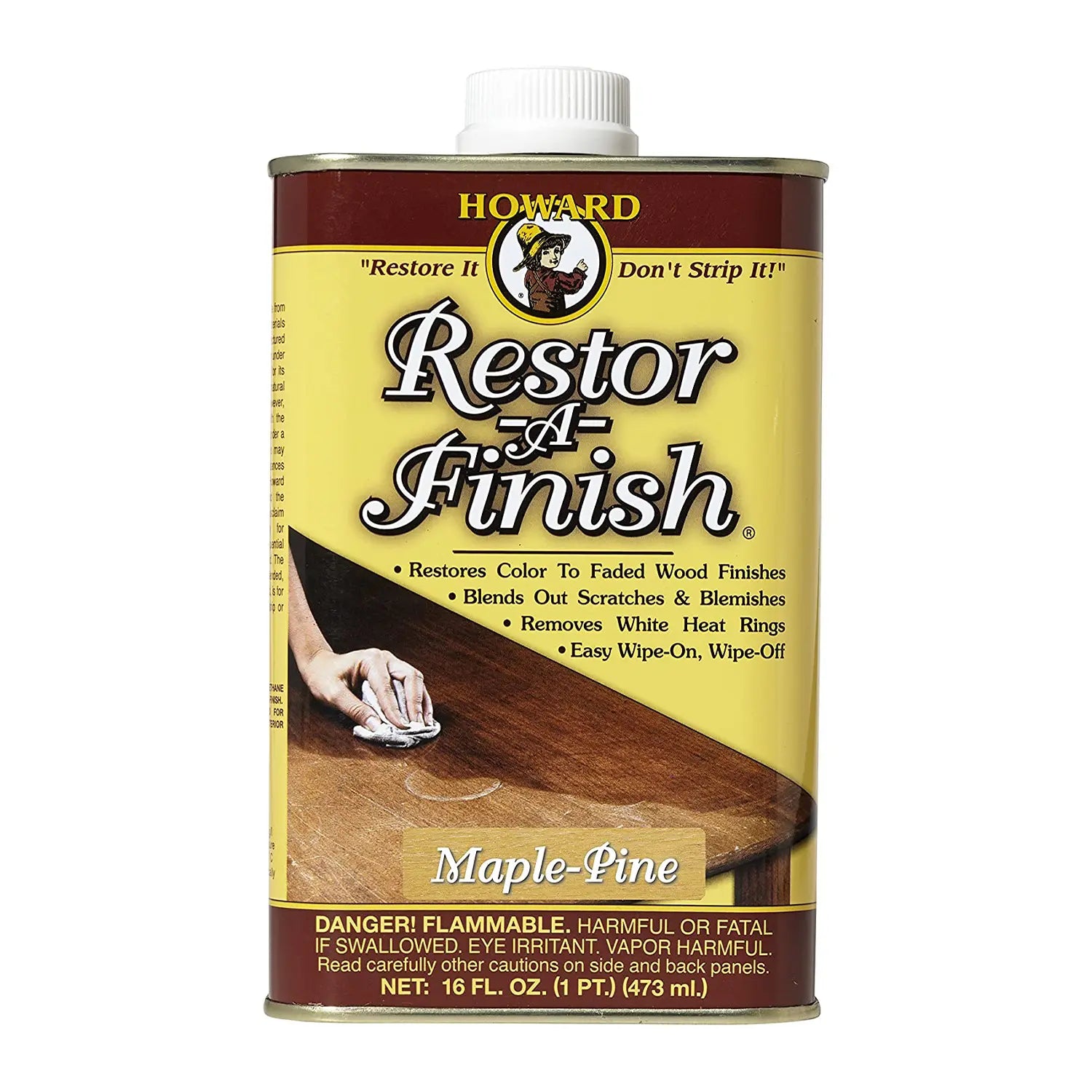 Howard Restor-A-Finish – Restaurador de Madera | Elimina Rayones, Manchas y Revive Acabados